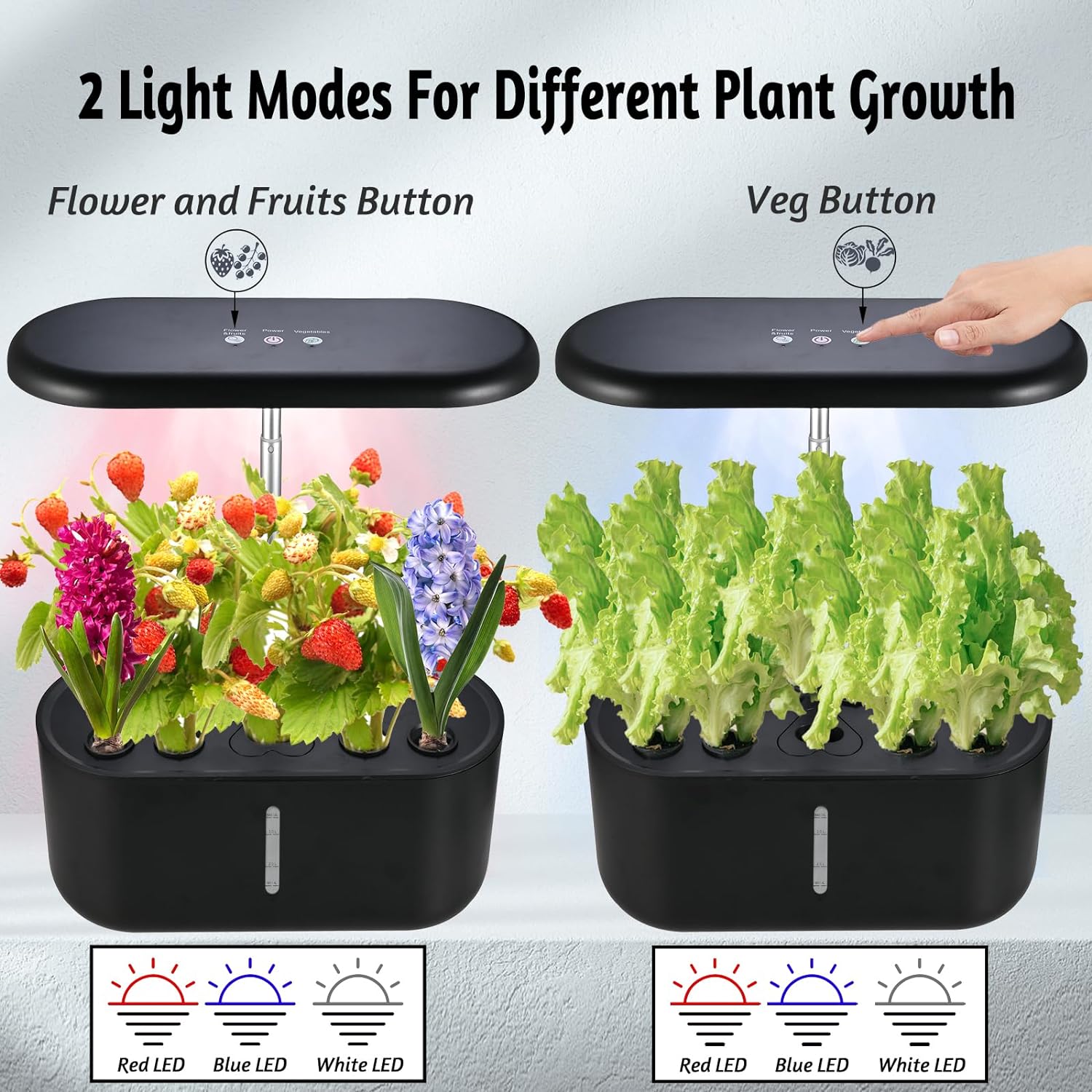 Vegrower H10 Indoor Garden System with 10 Pods
